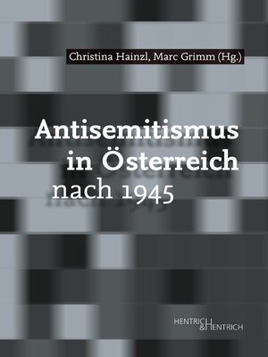 cover image of Antisemitismus in Österreich nach 1945
